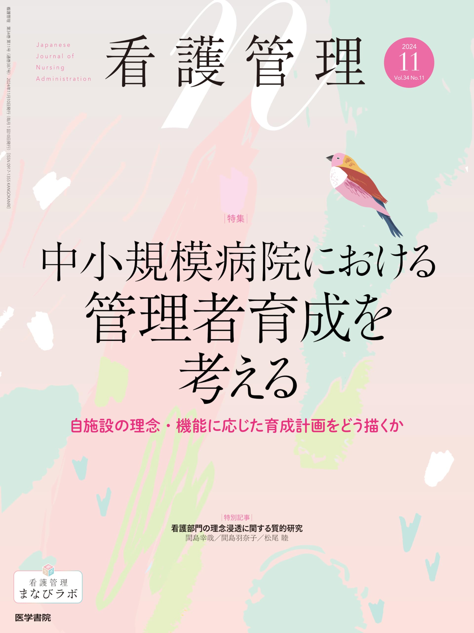 看護管理 2024年11月号（34巻11号） 特集 中小規模病院における管理者 