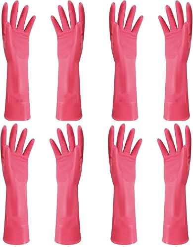 KEICA Guantes de limpieza reutilizables nitrilo de goma sin látex altamente duraderos para lavavajillas SM