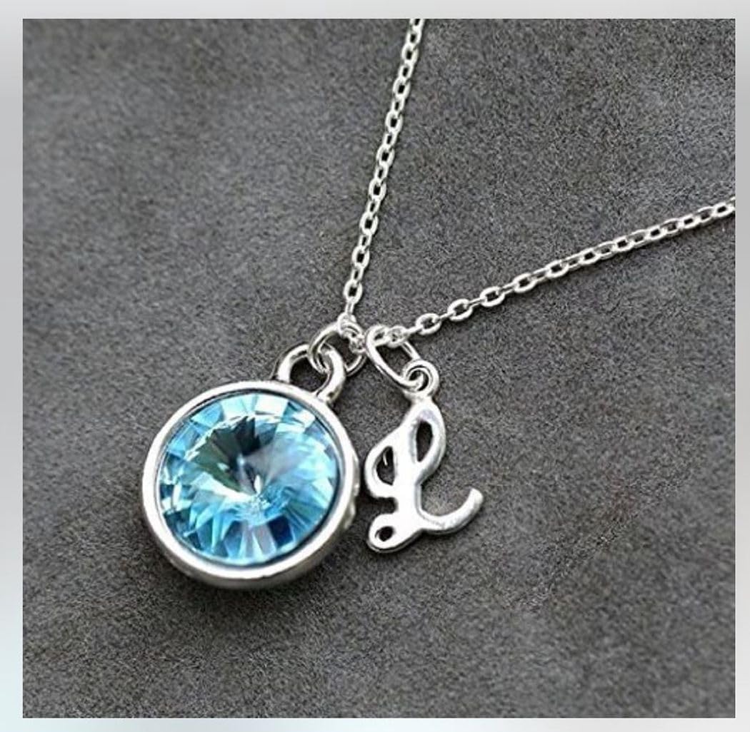 Adabele Grade A Silver Birthstone Charm Pendant Drops 6mm Small 8mm 10mm For Personalized Earrings Bracelet Necklace Anklet Pendant Keychain Craft Jewelry Making