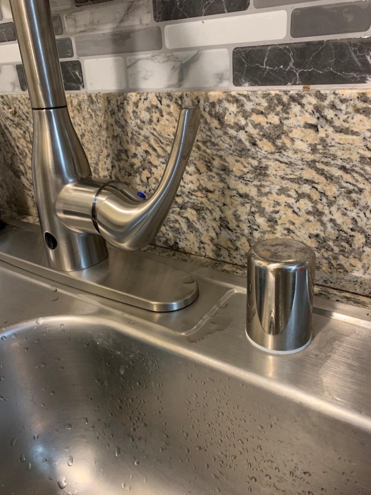 Brushed Nickel Dishwasher Air Gap – EZ-FLO Style, 9in Width