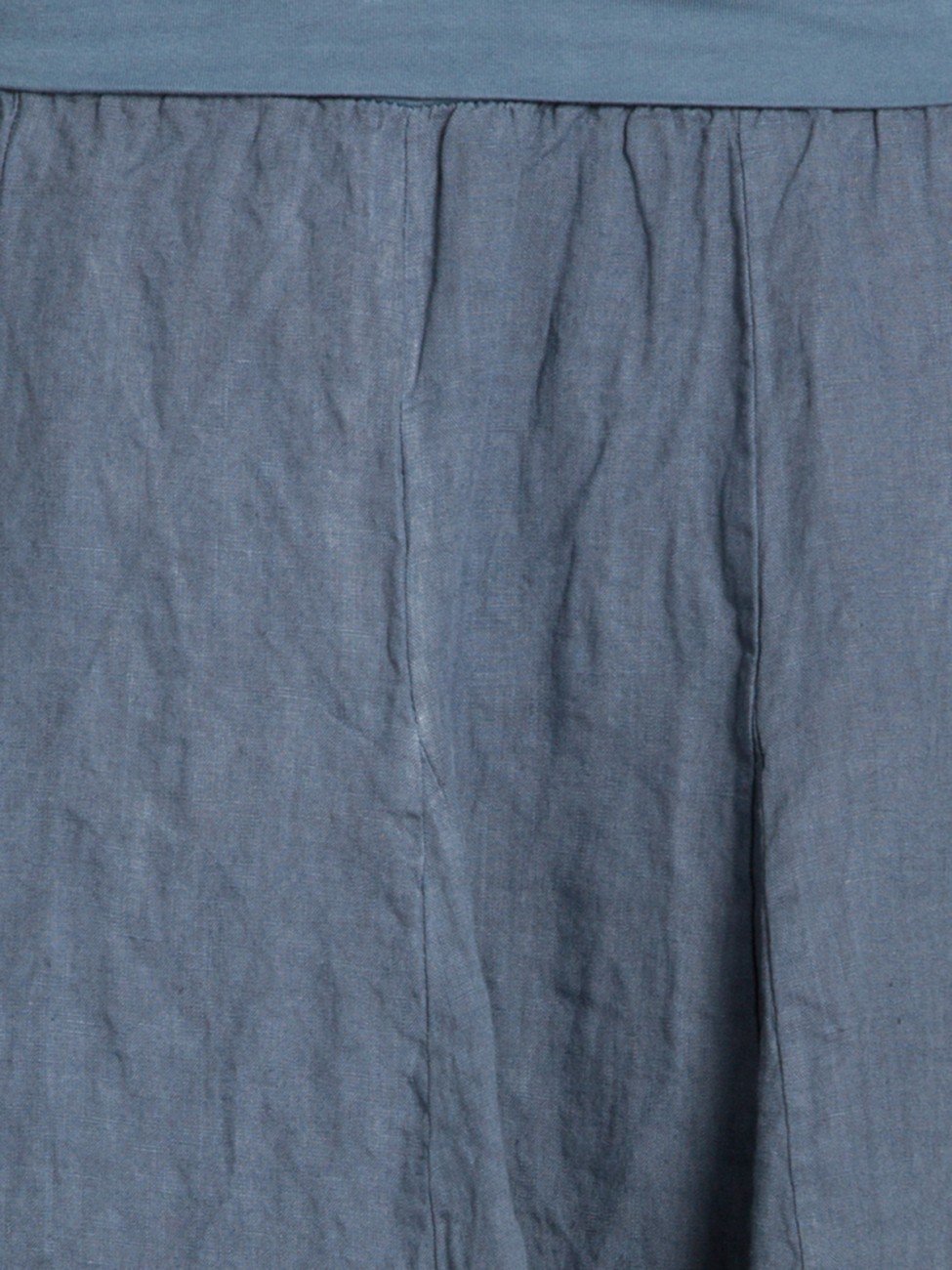 Caspar Damen Midi Leinenrock Knielang Sommerrock mit Stretch Bund