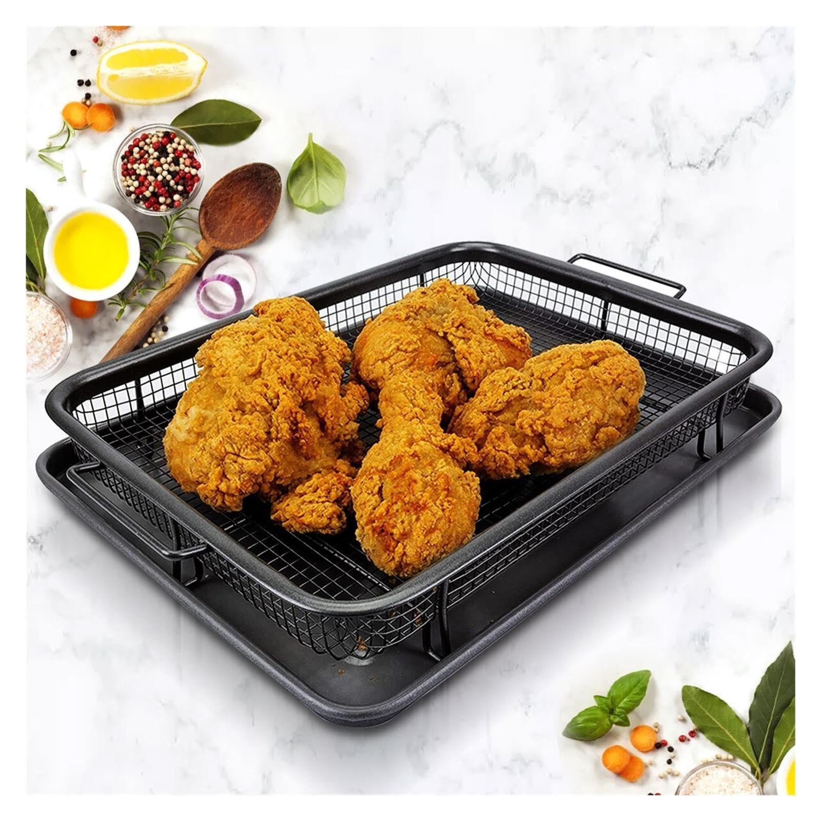 Teglia Da Forno Antiaderente E Padella For Olio Con Cestello For Patatine, Rete For Griglia, Teglia, Utensili Da Cucina(Brass)