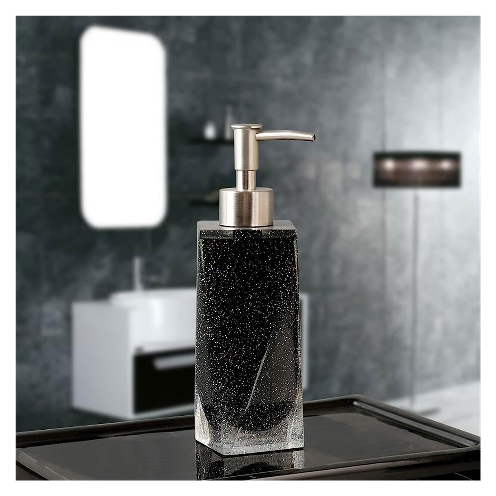 Dispensador De Jabón De Cerámica, Botella De Loción Recargable, Botella Dispensadora De Jabón 300 ML Botella De Loción De Moda Simple Nórdica Prensa Dispensador De Jabón Champú Ducha Botella Dividida