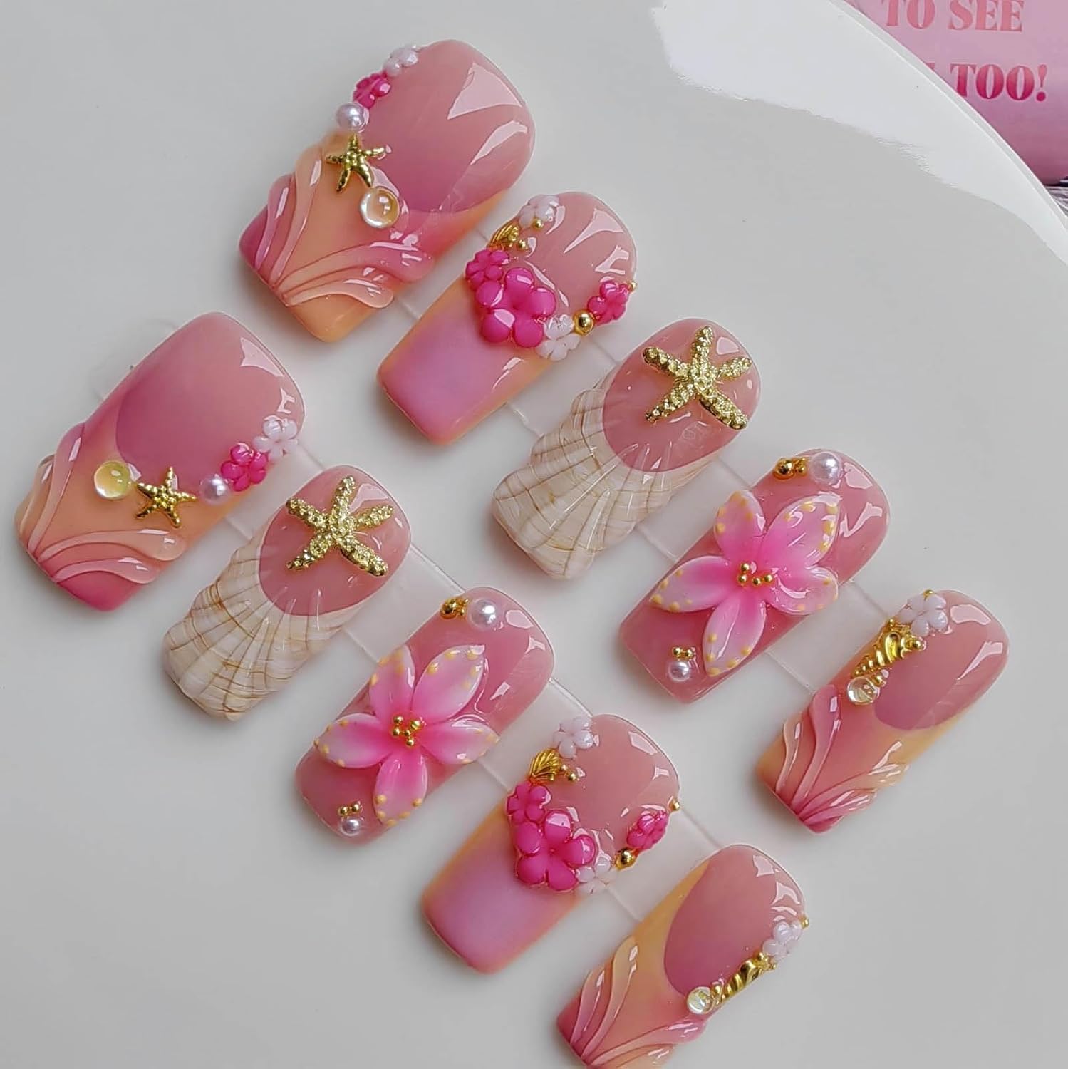 Handmade Press on Nails - Professional Design for Women