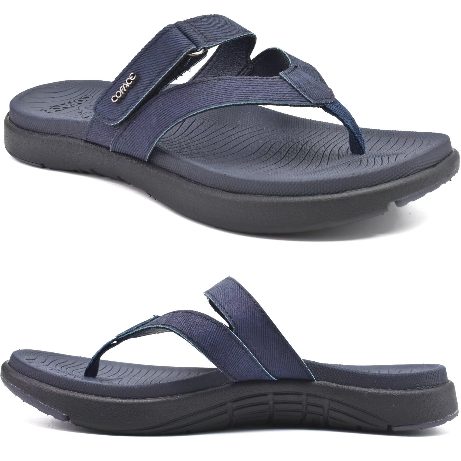 COFACE Infradito Donna Moda Ortopediche Estive Comode Pelle Cuoio Supporto Arco Plantare Flip Flop Doccia Spiaggia Piscina Aperte Leggere Eleganti Ciabatte Antiscivolo Gomma Suole