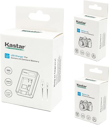 Miniatura 4 de Kastar Batería x2 + cargador LCD dual para Canon LP-E17, Rebel SL2, Rebel T6i, T6s, Rebel T7i T8i, EOS M3, EOS M5, EOS M6 Mark II, EOS 77D, EOS