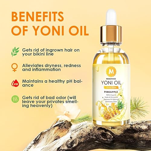 Miniatura 2 de Yoni Oil - Paquete de 3 aceites femeninos orgánicos para mujer, equilibrio de pH, desodorante femenino, humectante vaginal, elimina el olor con