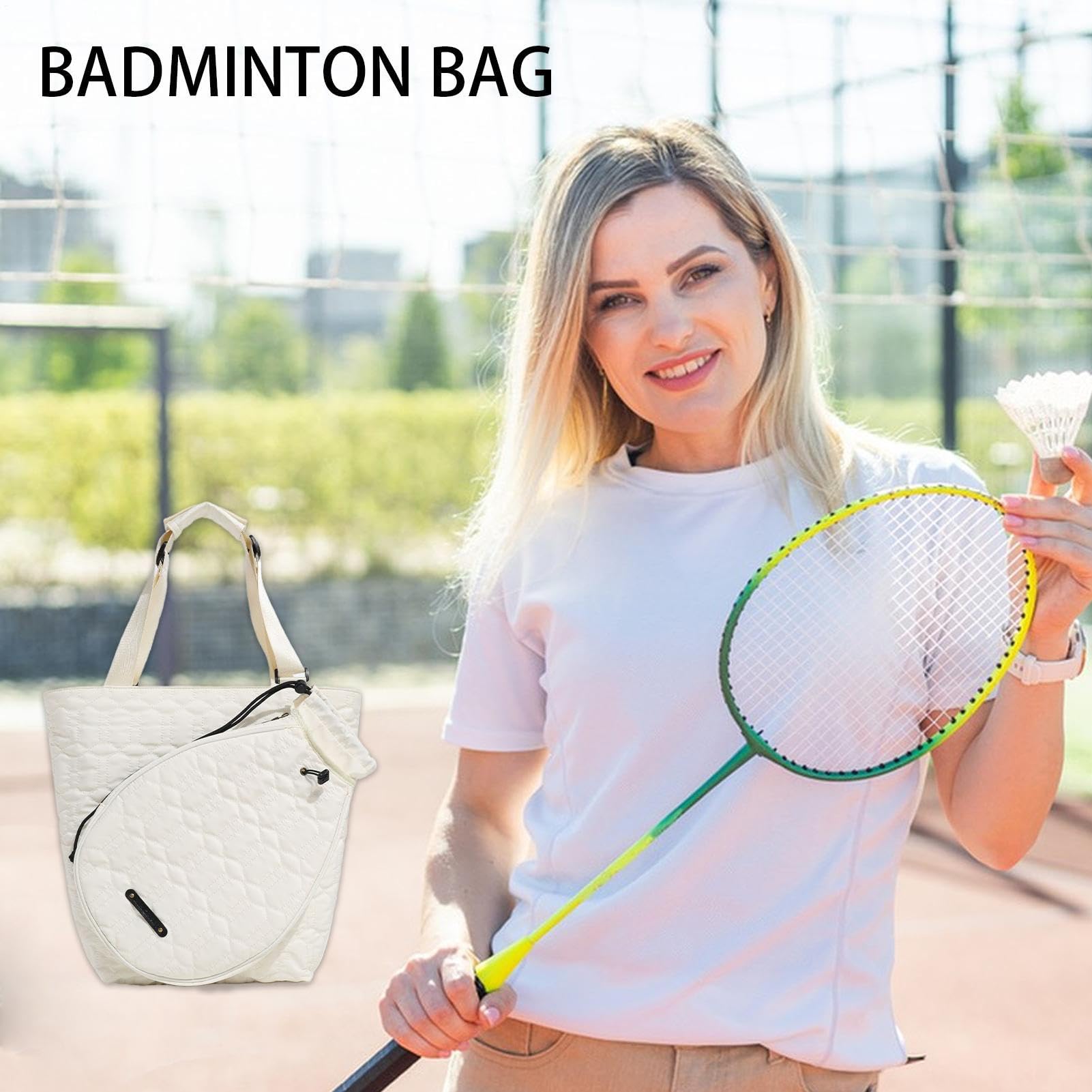 de raqueta de bádminton, de bádminton, de hombro impermeable para pádel | Pickleball | de deporte para adultos, puede contener raquetas de tenis, bádmin