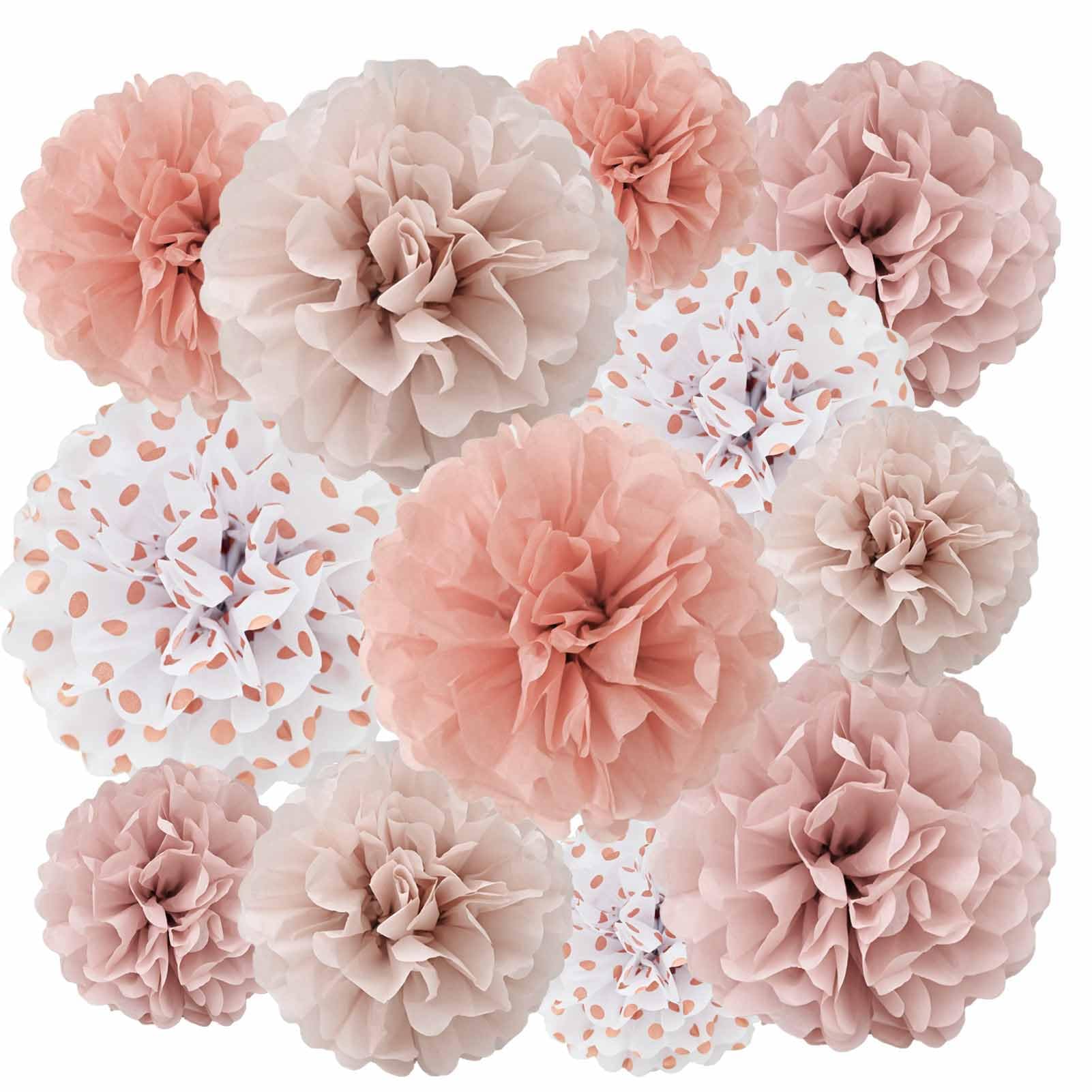 Amazon.co.jp: iwlorys ペーパー フラワー セット お花紙 12点 30/25