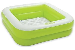 Cute Intex Inflatable 15 Gallon Green Baby Blow Up Pool for Small Kids