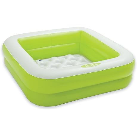 Cute Intex Inflatable 15 Gallon Green Baby Blow Up Pool for Small Kids
