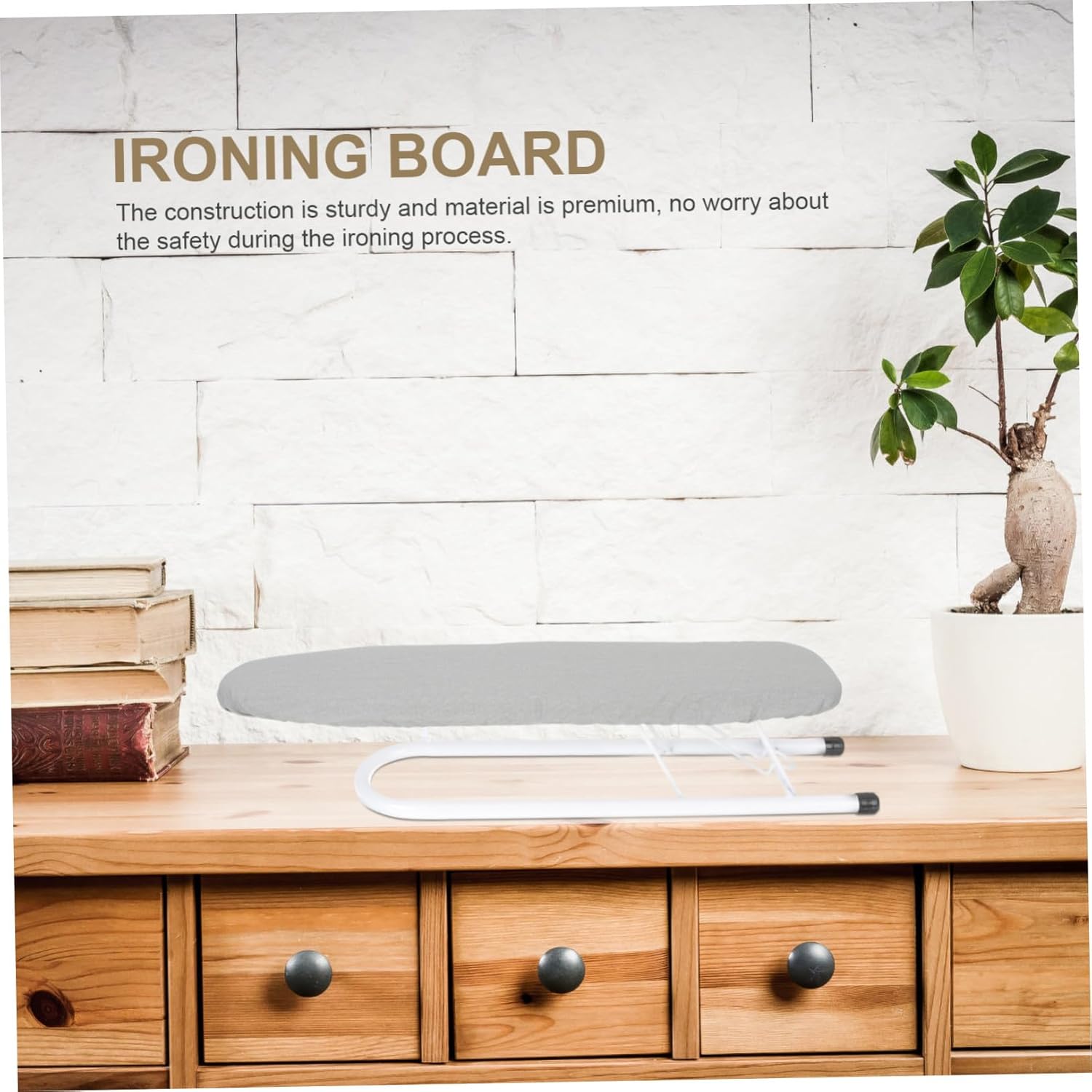 Foldable Small Tabletop Ironing Board with Non-Slip Base High Temperature Resistant Breathable Pad for Clothes Sleeves Garment Steamer Tailoring Use Compact and Portable Ironing
