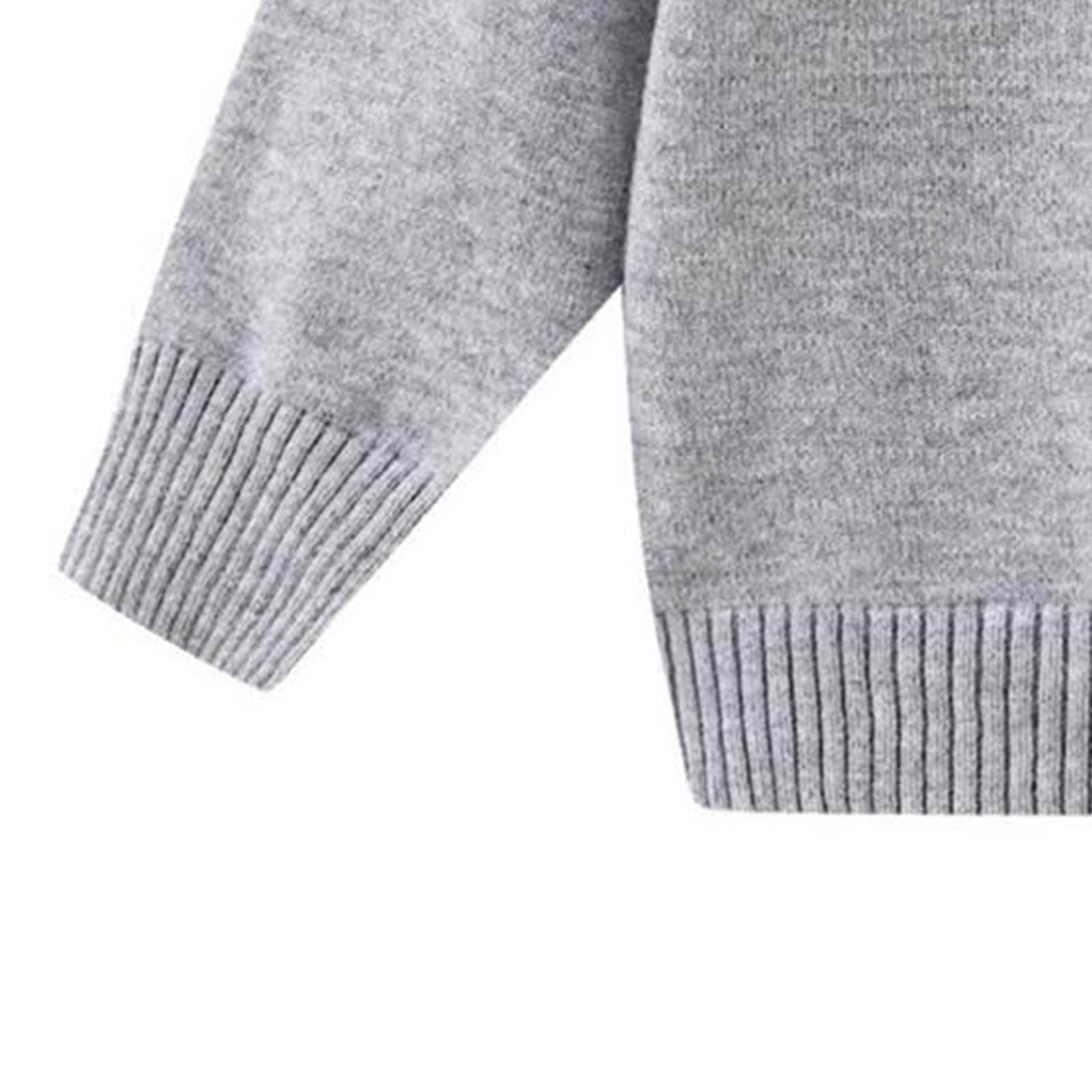 Suéteres de Navidad para mujer, cuello redondo, con estampado de cuernos sin libros, suéteres de Navidad para mujer, casuales, holgados, de punto acanalado, manga larga, divertidos, novedosos