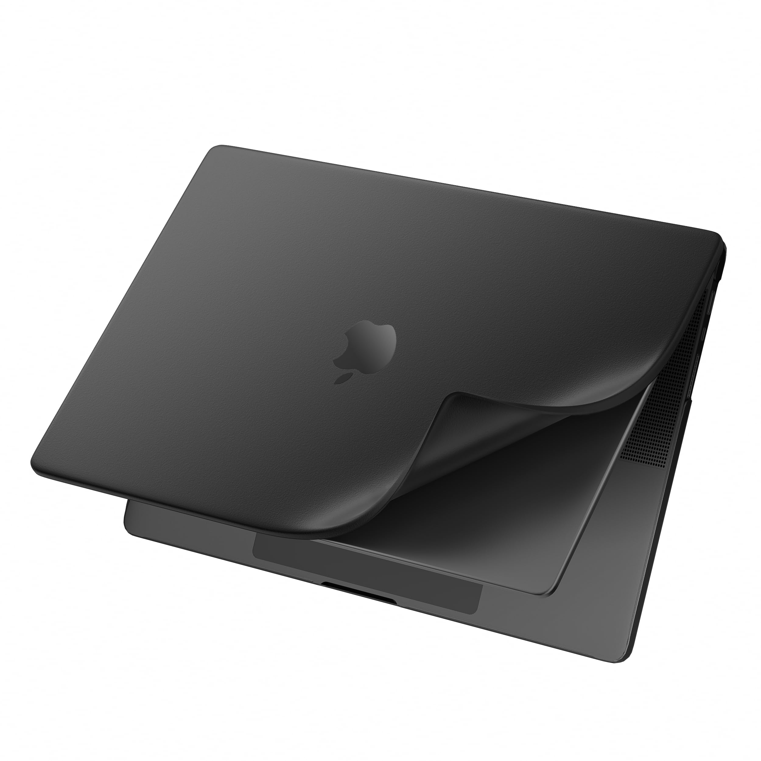MOSISO Compatible with MacBook Pro 14 inch Case 2025-2021 M5 M4 M3 M2 M1 A3434 A3112 A3185 A3401 A2918 A2992 A2779 A2442, Shockproof Anti-Fingerprint Scratch Resistant PP Matte Soft Case, Black