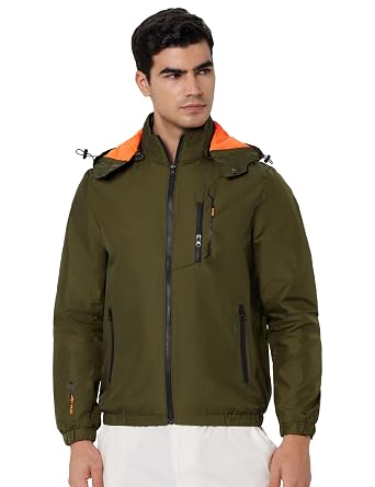 Qube By Fort Collins Men's Polyester Standard Length Regular Fit Lightweight Winter Jacket - Sporty, Stylish & Warm Outerwear for Cold Weather