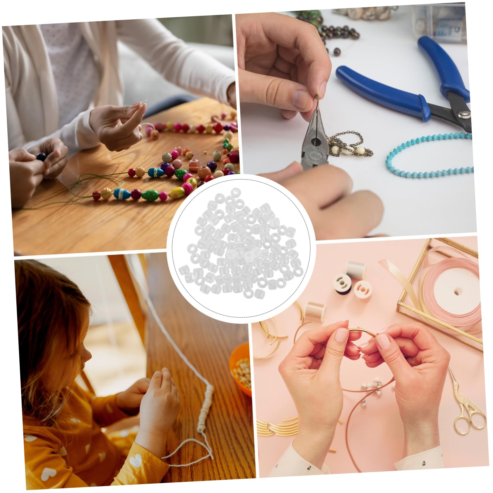 500 Perles UV Réactives Multicolores Changeant De Couleur Au Soleil - Pour Bijoux, Bracelets Et Colliers