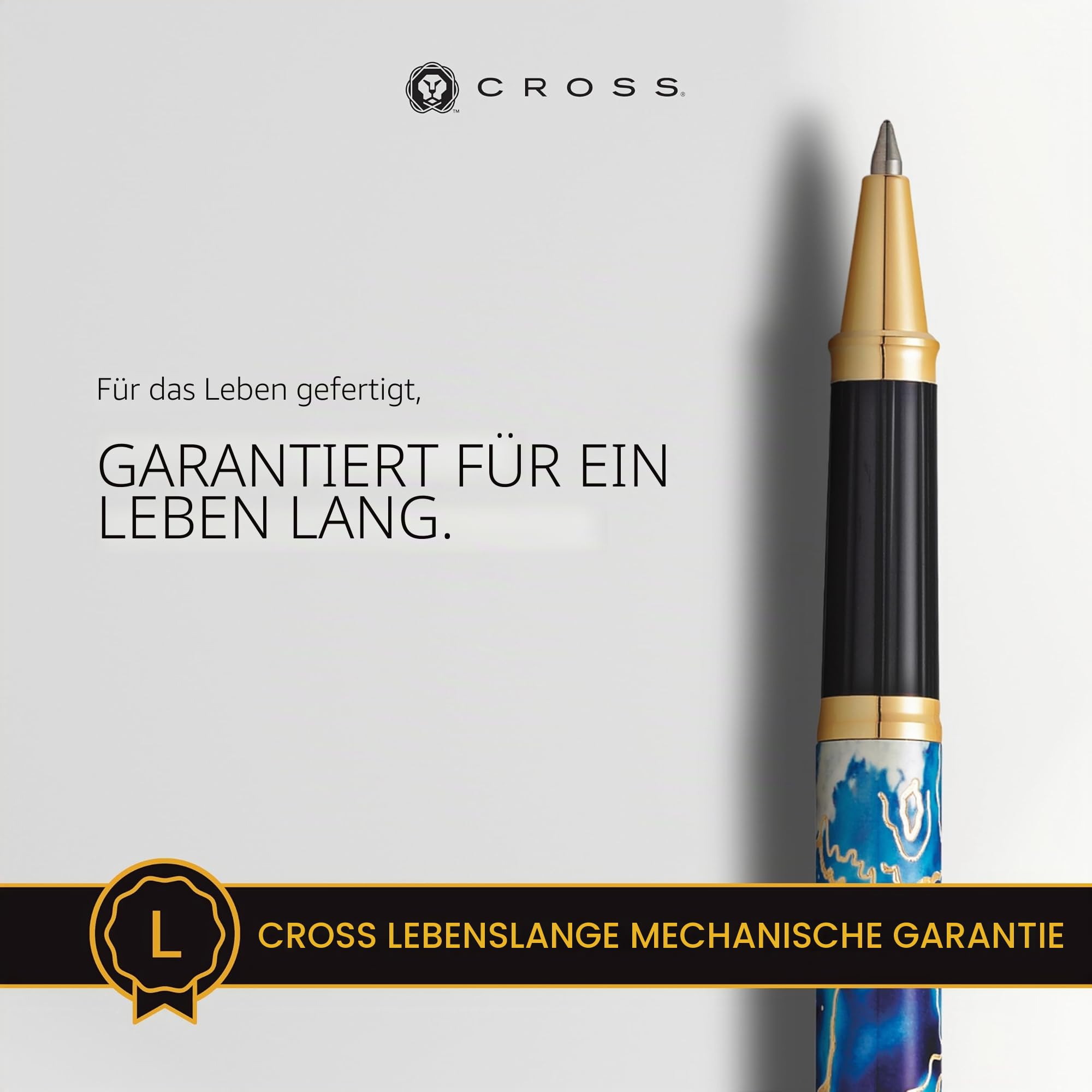 Cross Wanderlust Malta Rollerball (Strichstärke 0.7 mm, Schreibfarbe: schwarz, inkl. Geschenkbox)