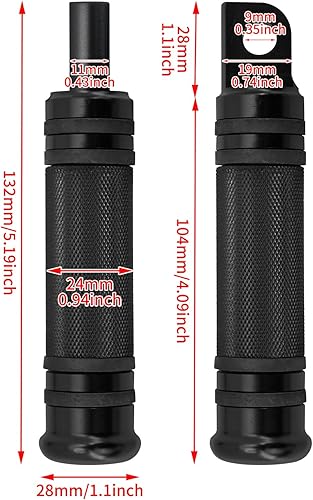 Miniatura 6 de Rebacker, par de palanquilla aluminio CNC, clavijas de pie para moto