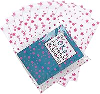 Vista 40 de COQOFA 100 piezas de bolsas de celofán transparentes para regalos con forma de corazón dorado de 17,78 x 30,48 cm, bolsas de fiesta, para caramelos