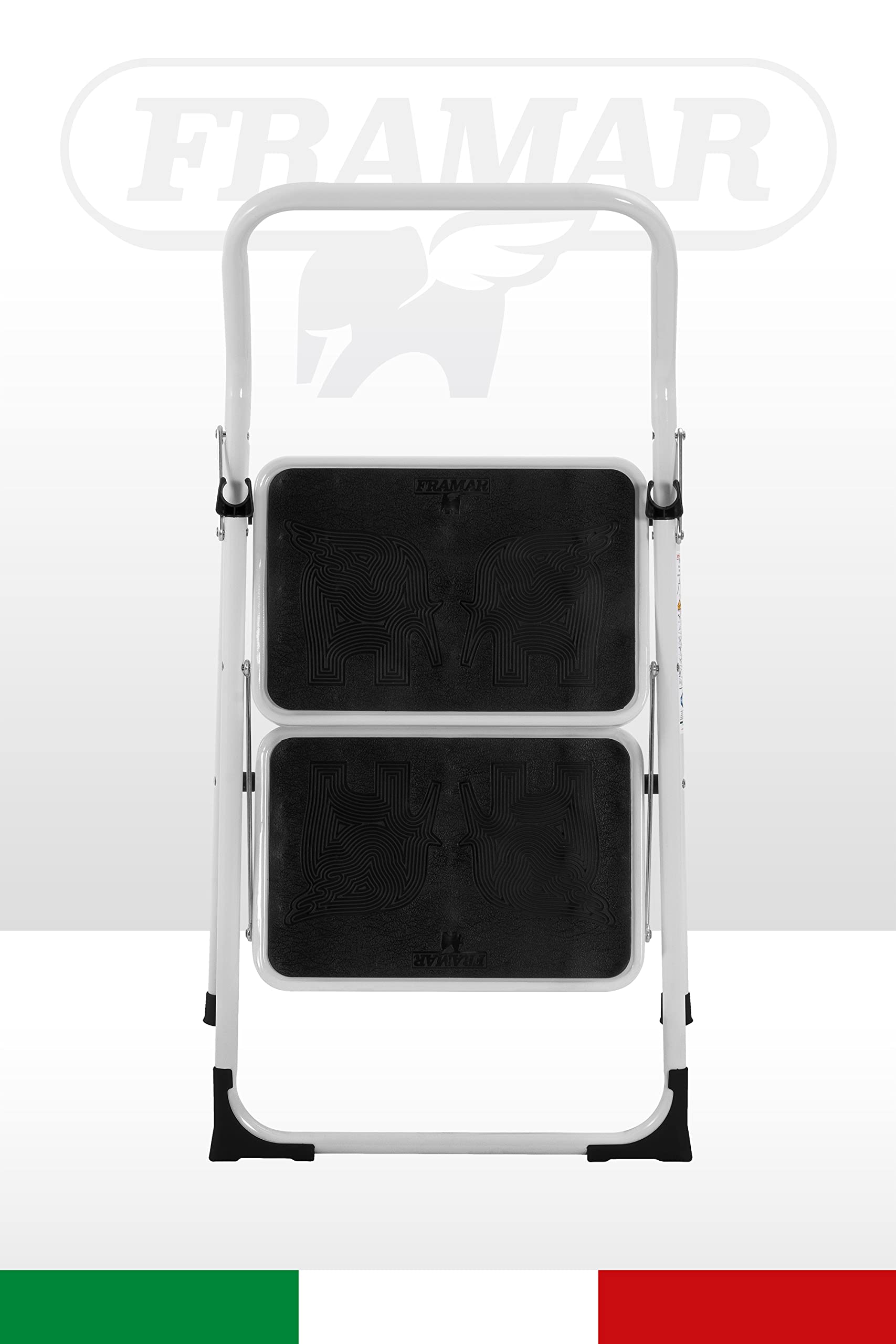 FRAMAR Sgabello Major 2 Gradini in Acciaio - Portata 150 Kg