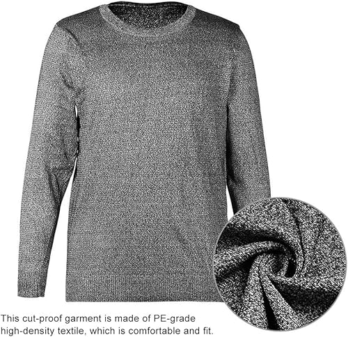Miniatura 6 de Equipo de protección de 5 niveles con cuello redondo y mangas largas, protección de seguridad, a prueba de cortes, resistente a puñaladas y