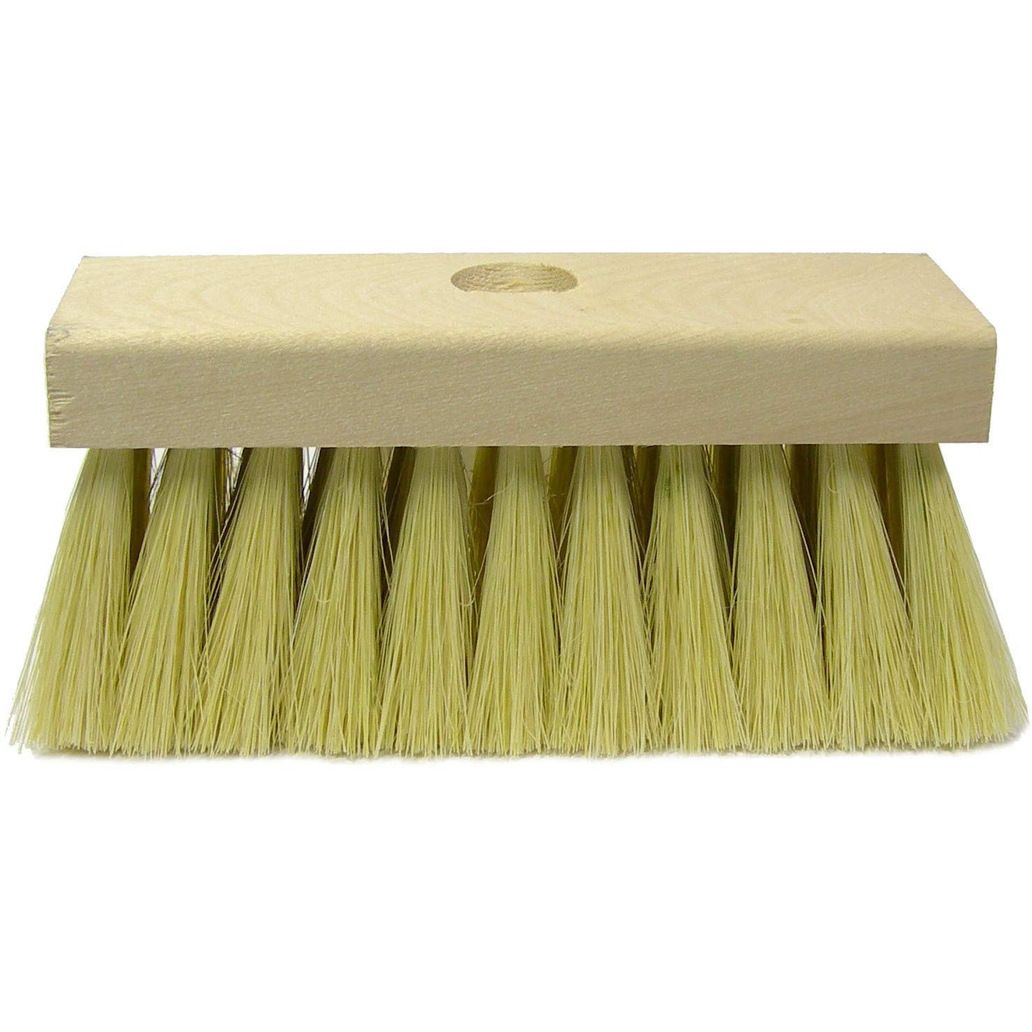 Weiler 73195 - Spazzola per tetto da 17,8 cm, con foro per manico filettato, riempimento Tampico bianco (confezione da 12)