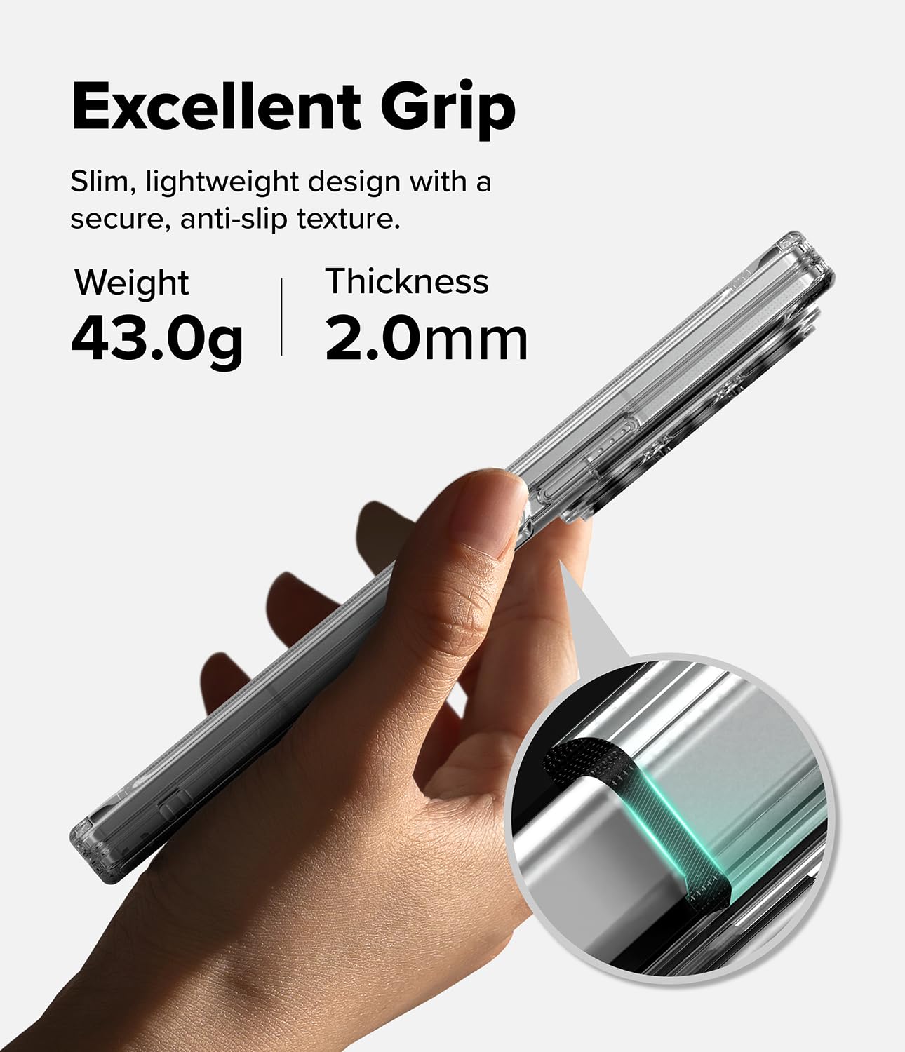 Ringke Fusion Flap per Cover Samsung Galaxy Z Fold 8 Ultra - Clear | Compatibile con la ricarica wireless, sottile, leggero, resistente ai graffi
