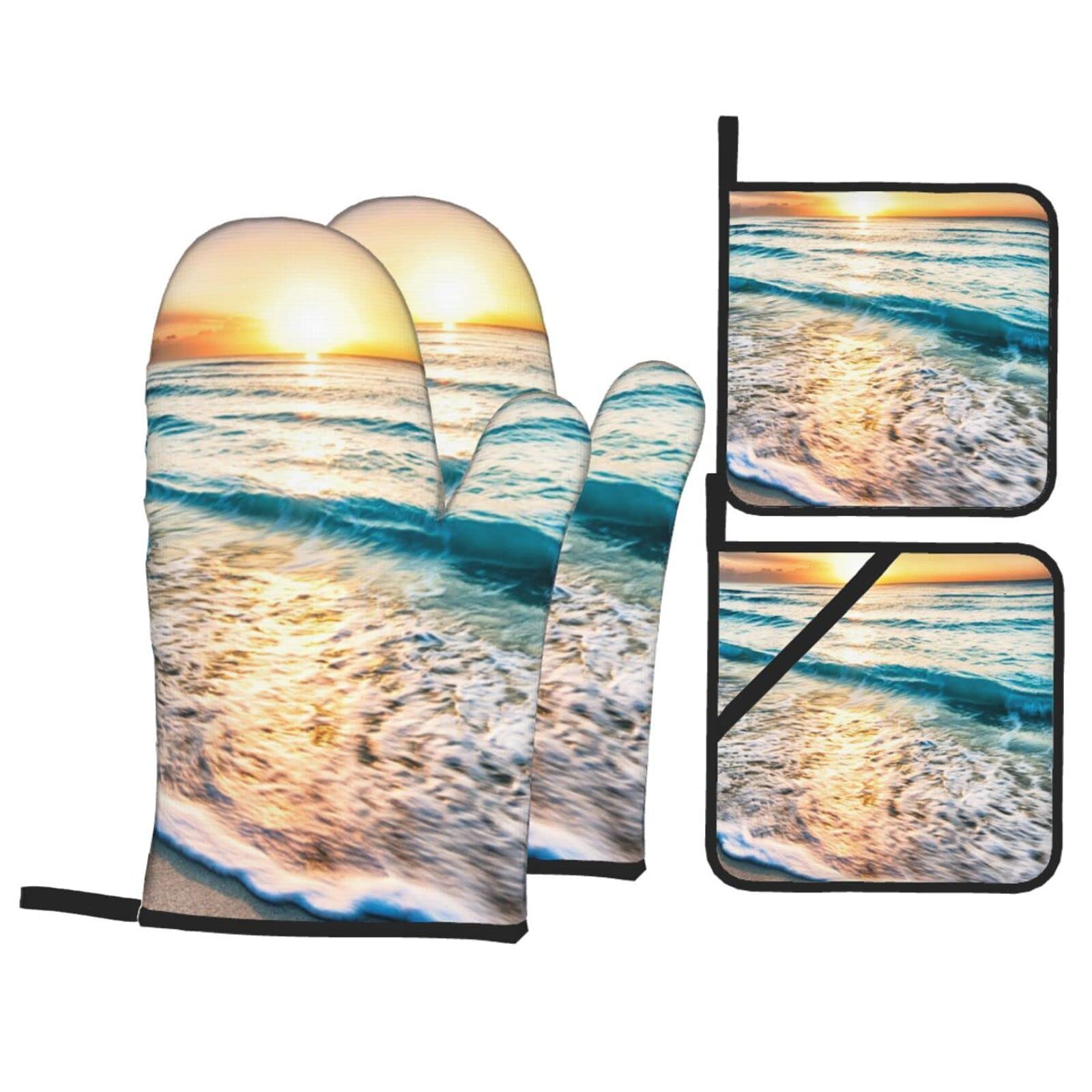 Maniques de cuisine motif vagues pour cuisiner et réussir vos barbecues