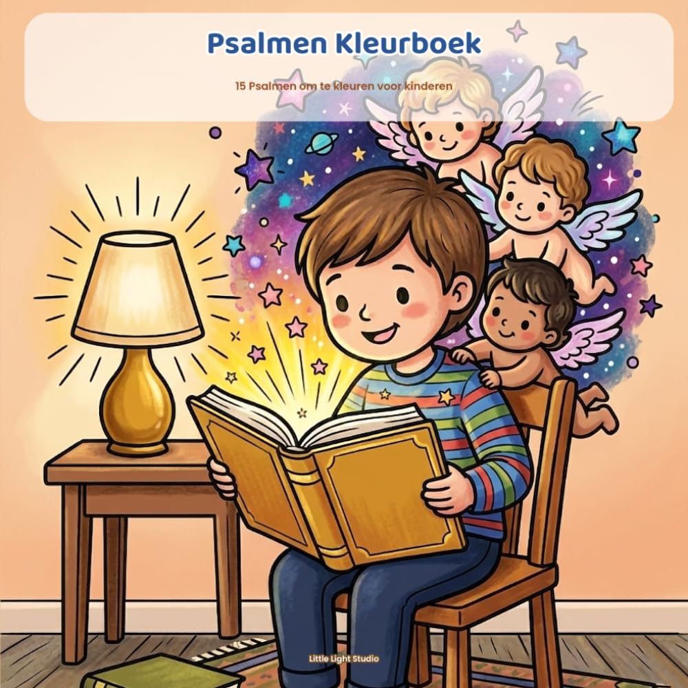 Psalmen Kleurboek: 15 Psalmen om te kleuren voor kinderen (De bijbel in kleur)