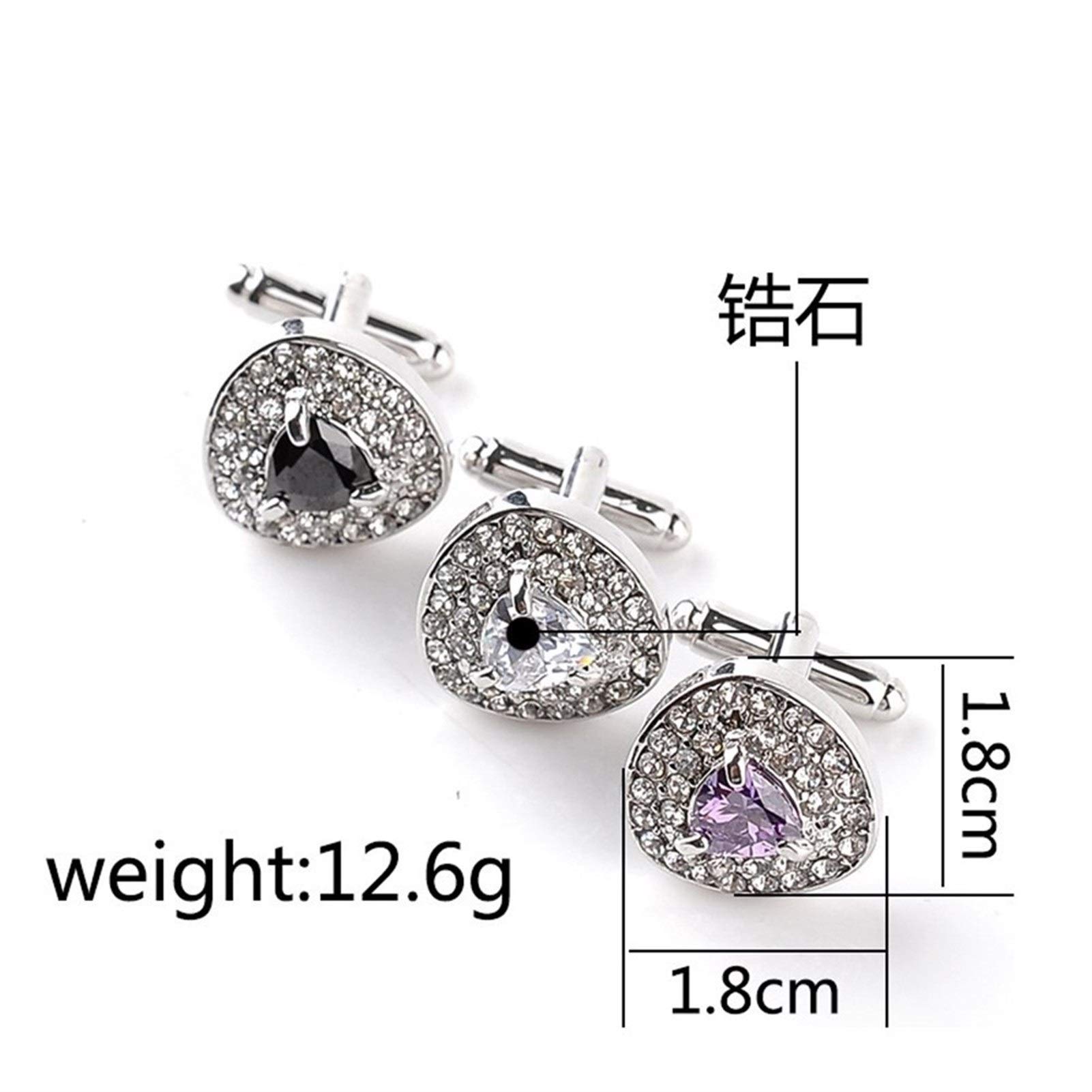 Gemelos Botones De Brazo para Mujeres Hombres Camisas Hombres Abogado De Negocios Gemelos Decoraciones De Boda Regalos De Padrinos De Boda Casual (A Púrpura)