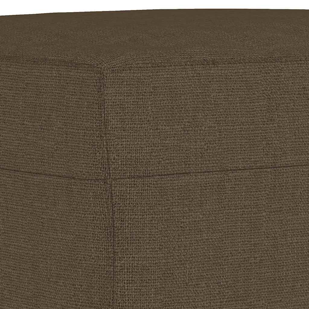 Panca marrone in tessuto, 100 x 35 x 41 cm, imbottita, con vano portaoggetti e patta per corridoio, corridoio, camera da letto, soggiorno, come scarpiera e ripiano, salvaspazio e versatile