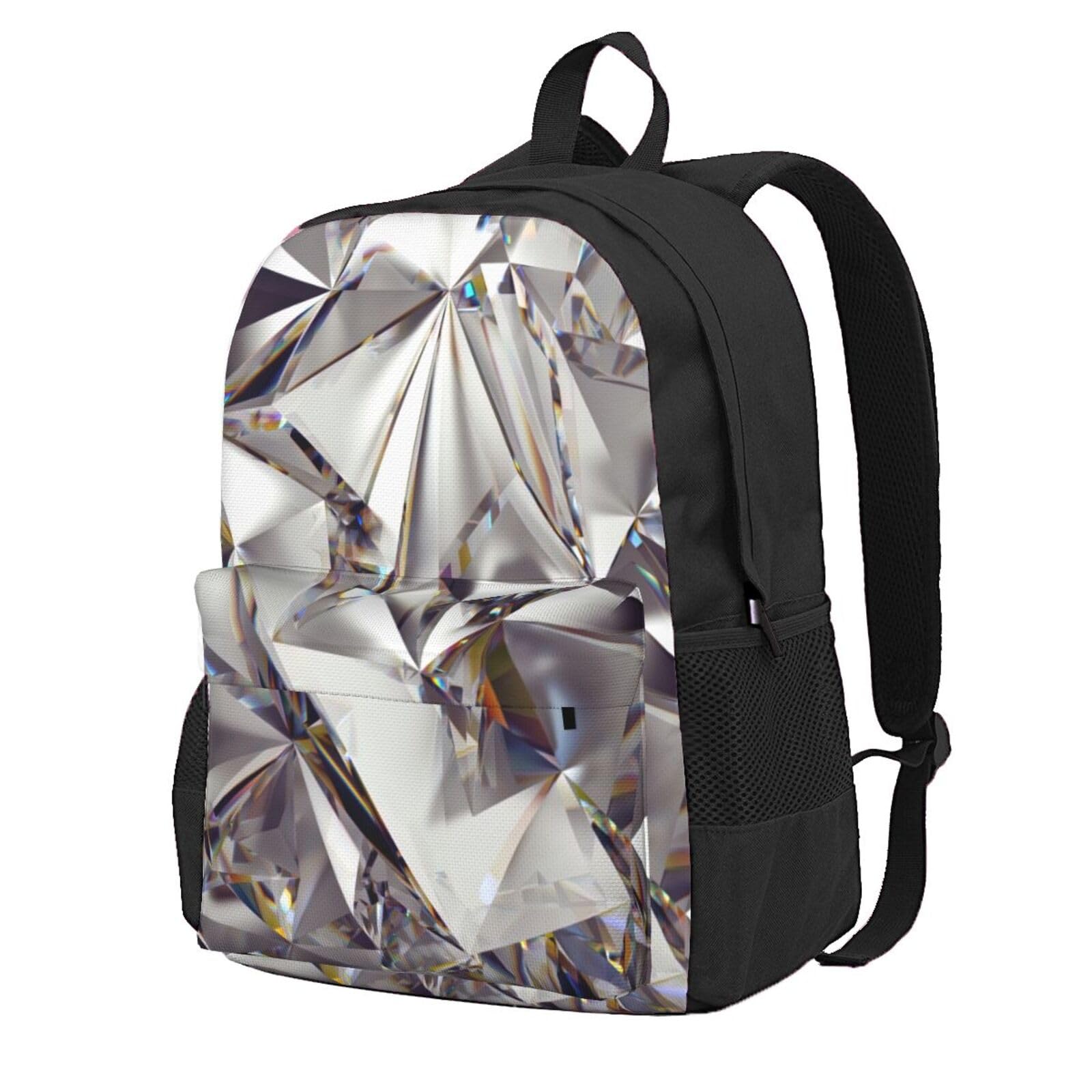 Sac à dos abstrait strass imperméable design artistique unique - 8
