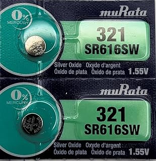 【ボタン電池 】SR616SW 321 【2個 】酸化銀電池 時計用ボタン電池 日本製 海外向けパッケージ