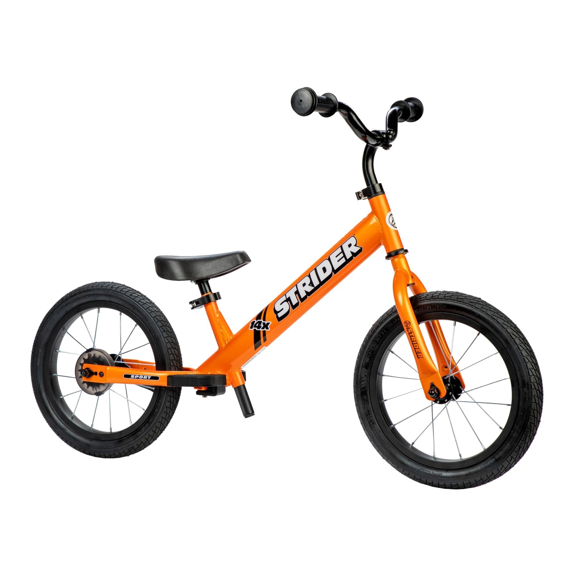 - 14x Classic, Balance Bike for Kids 3 to 6 Years - Includes Custom Grips, Padded Seat, Performance Footrest & All-Purpose Tires - Easy Assembly & Adjustments