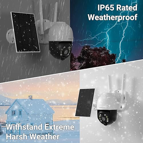 Miniatura 9 de FOSCAM SD4 5G2.4GHz WiFi PTZ cámara de seguridad al aire libre y B4 Solar Powered cámara de seguridad inalámbrica al aire libre