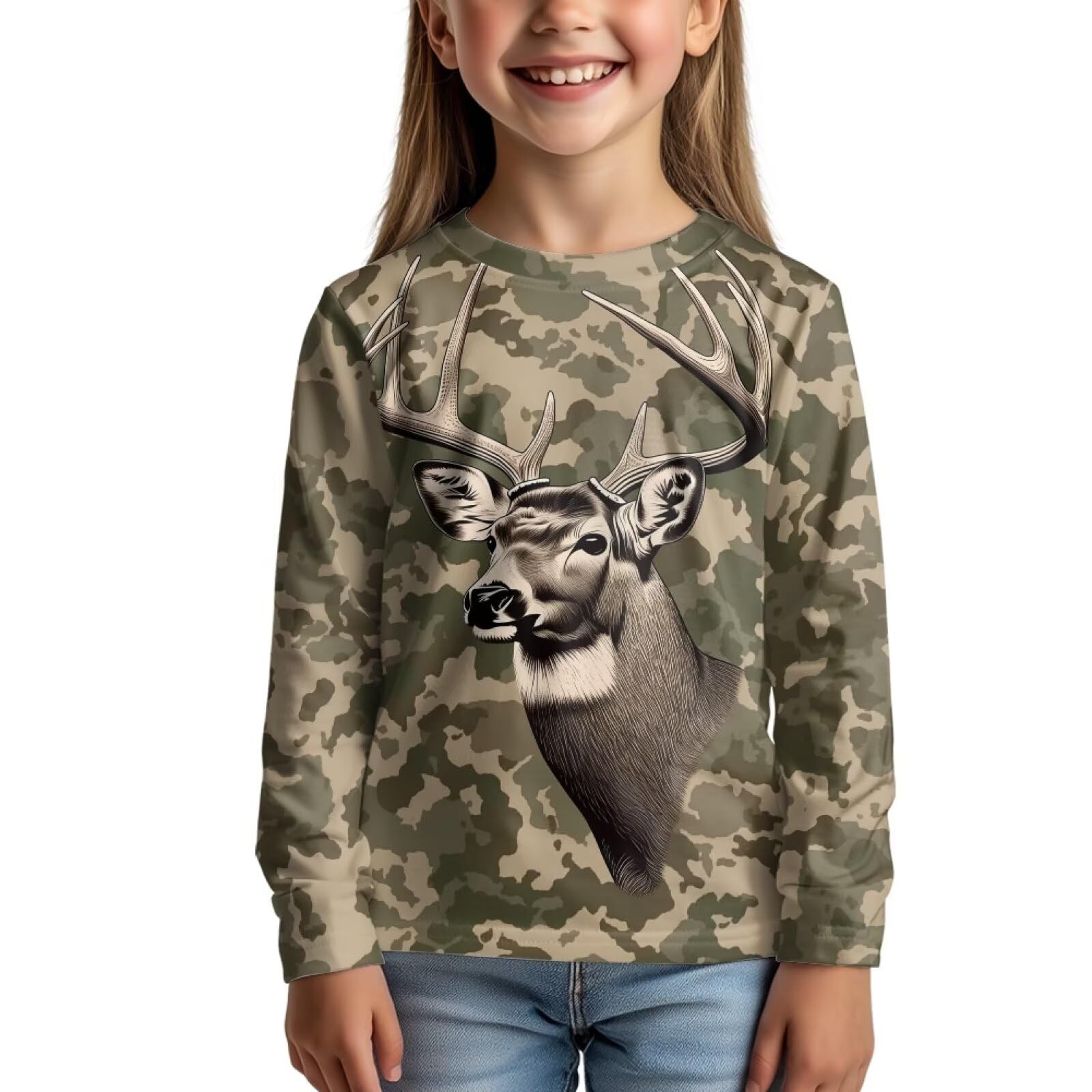 Uourmeti Girls Graphic Tees Long Sleeve T Shirts for Teens