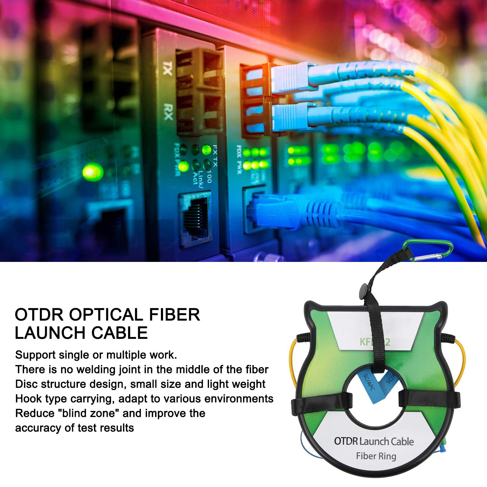 Przedłużacz światłowodowy OTDR, Kabel SC Singlemode OS2, Złącze, do