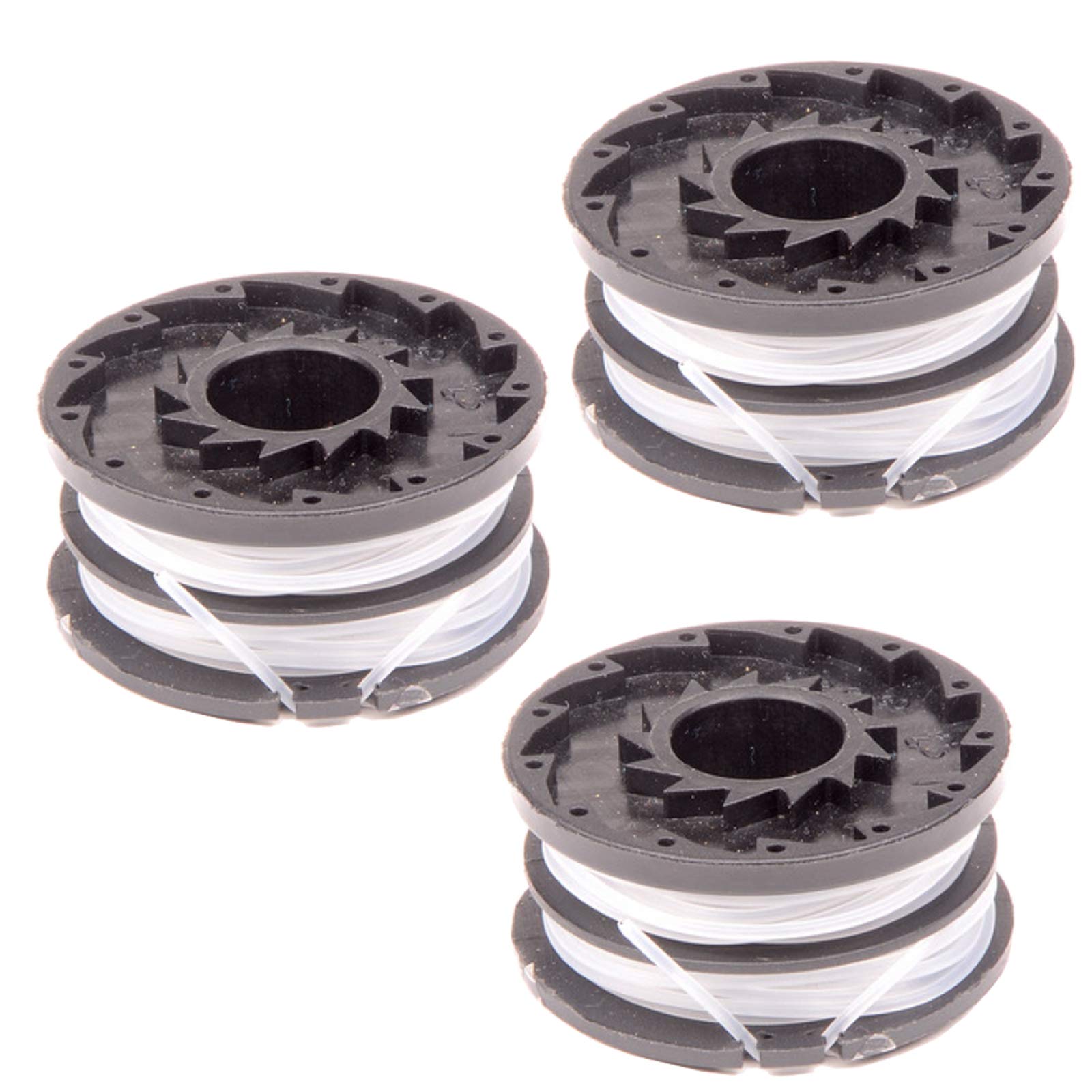 SPARES2GO Twin Line Spool for Spear & Jackson S3525ET Strimmer Trimmer (Pack of 3)
