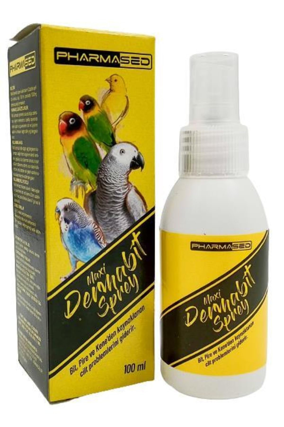 Kuşlarda Bit Bakımı için Maxi Dermabit Sprey 100 ml