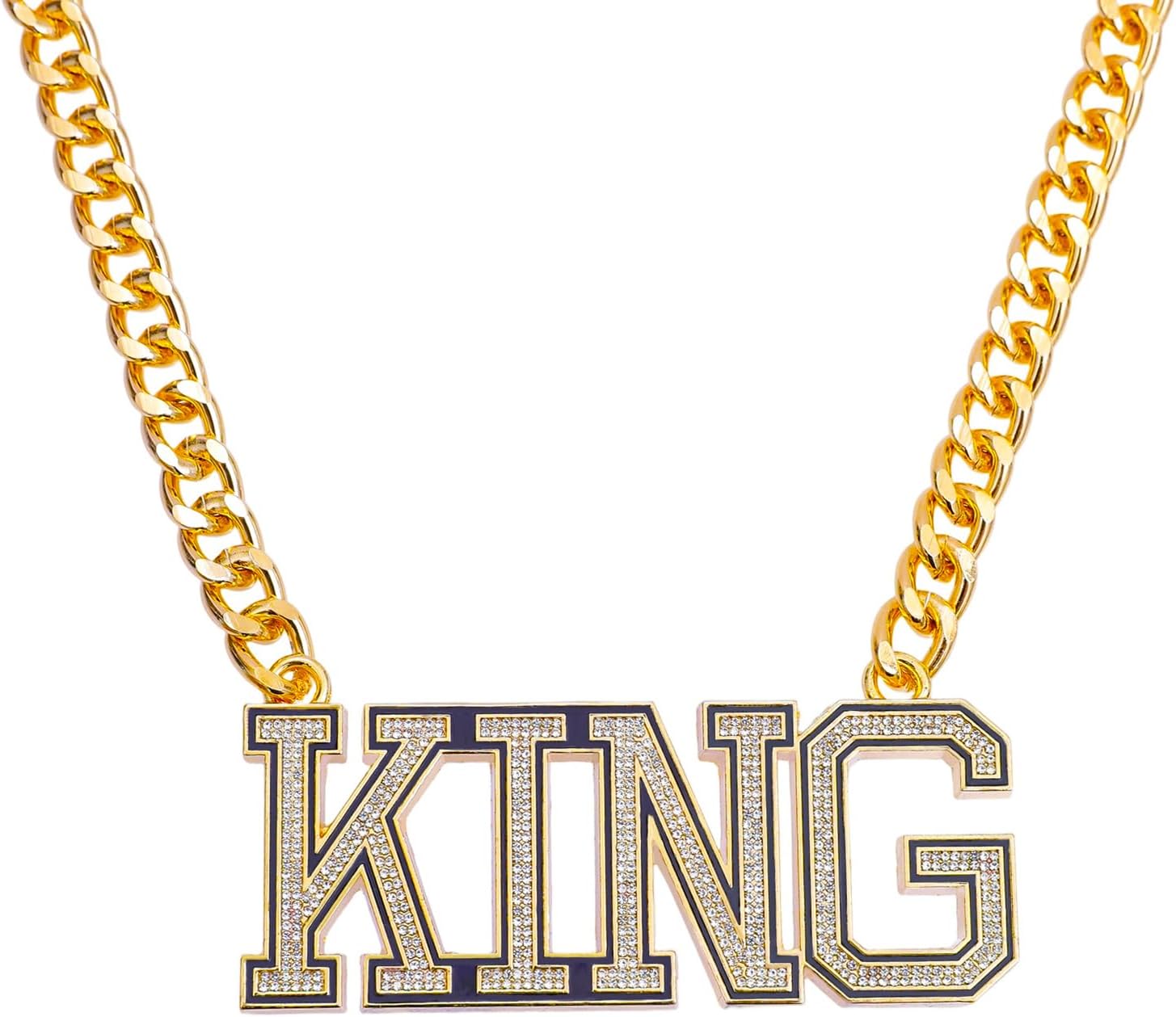 King Necklace Hip Hop King Pendant Gold Cain For Adults Player Team Football Soccer Baseball Basketball Softball Fantasy Football Chain