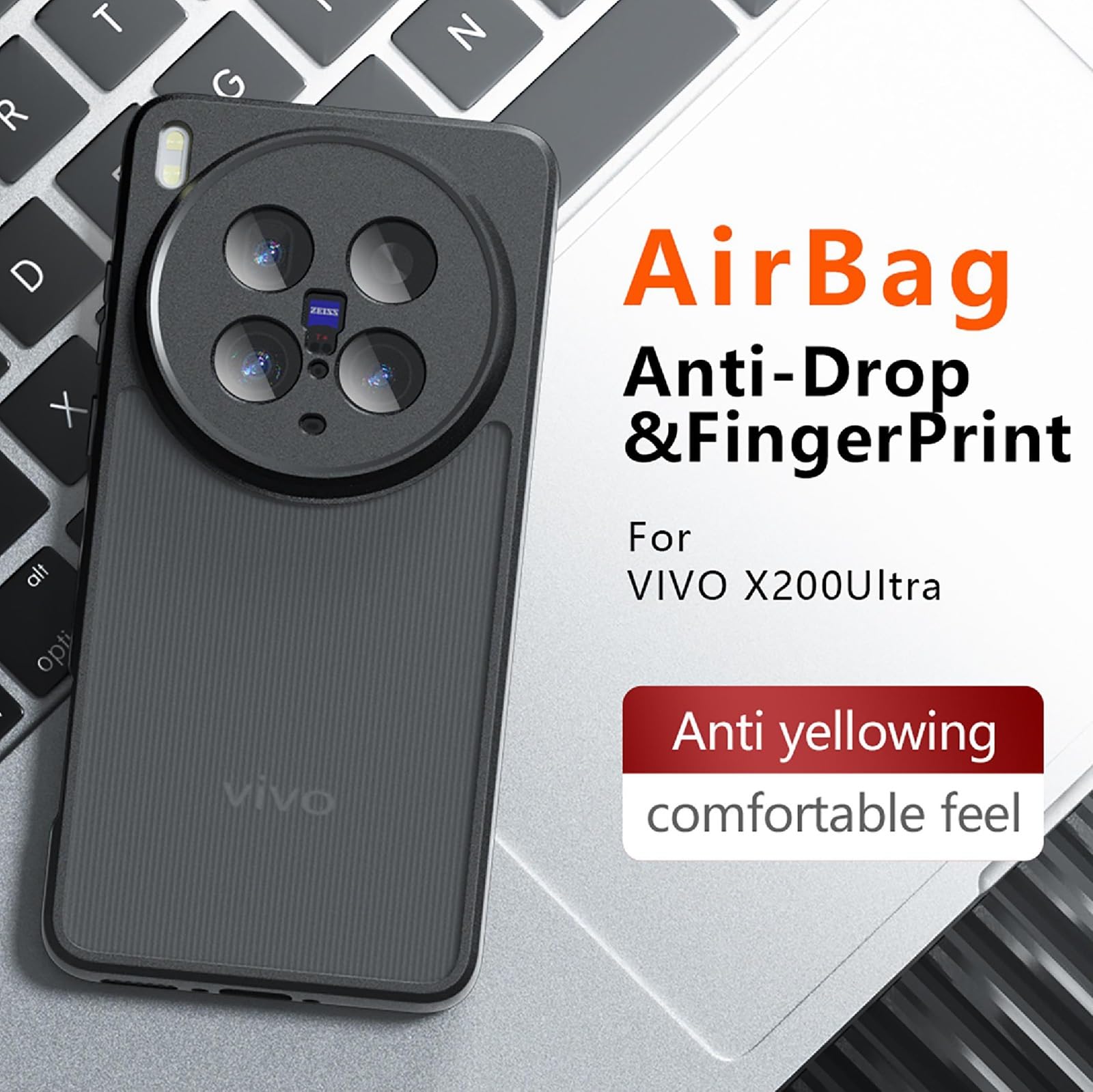 GIOPUEY Handyhülle Für VIVO X200 Pro – Hartes PC-Case, Transluzent, Stoßfest & Anti-fingerabdruck
