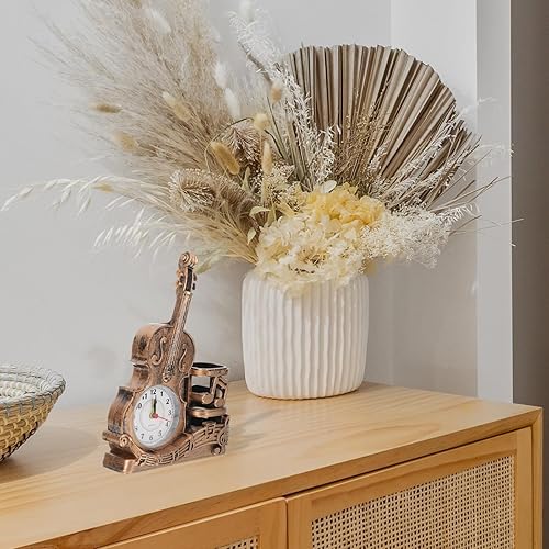 Miniatura 8 de Garneck Portalápices para violín Decoraciones para Salas De Casa Librería Estante Modelo Violín Figuras Papelería Madera Portalápices Soporte de