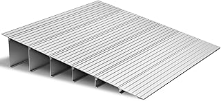 VEVOR Door Threshold Ramp, 6 inch Rise, Aluminum Alloy Threshold Ramp Rated 800 lbs