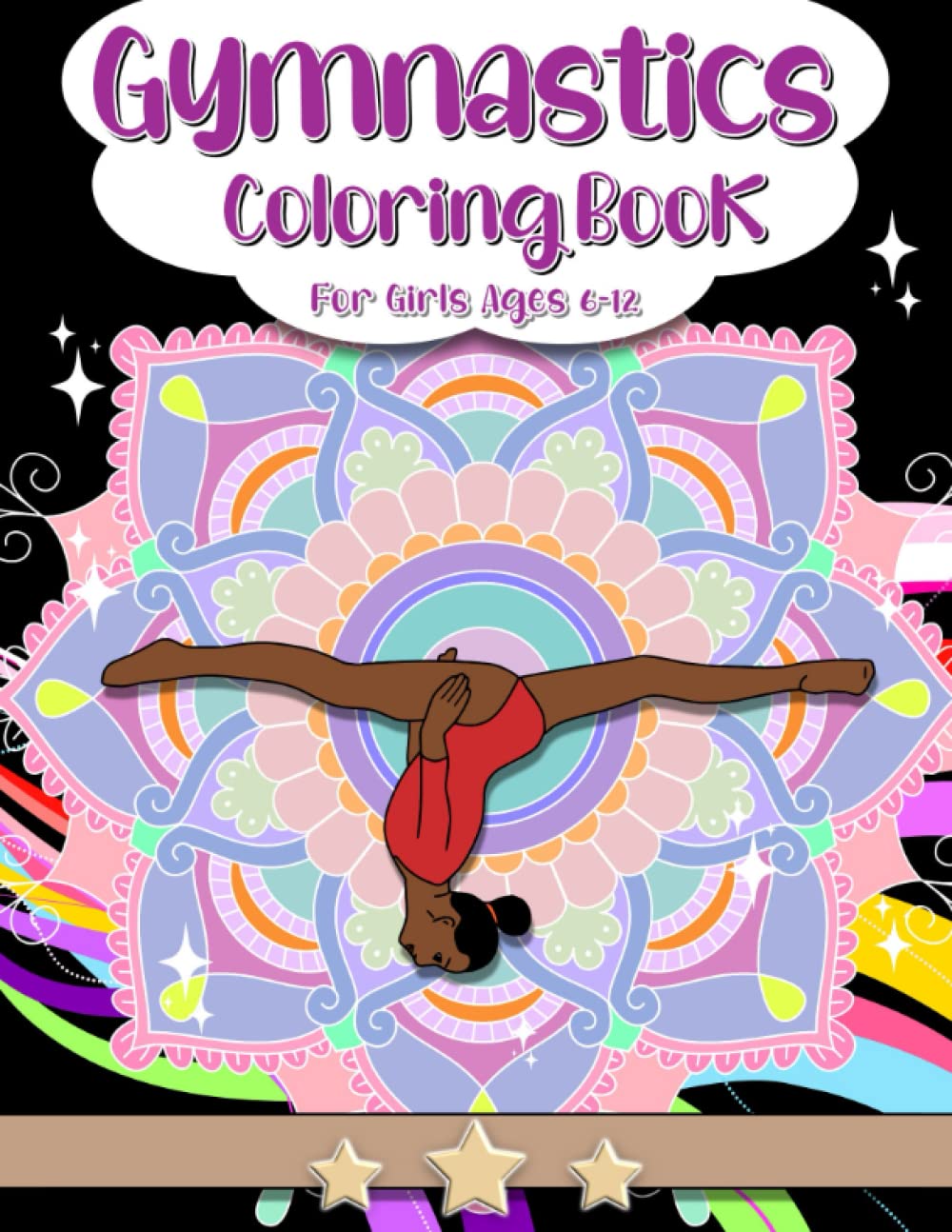 Gymnastics Coloring Book For Girl Ages 6-12: ( US Edition ) With ...