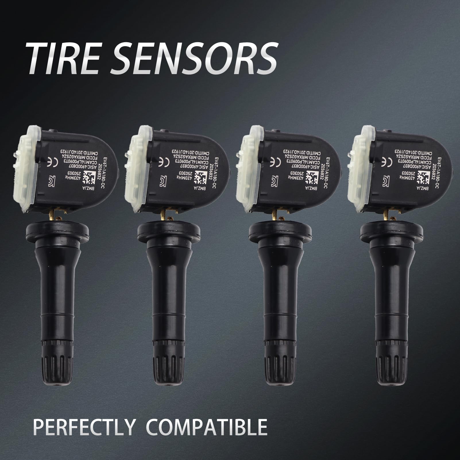 4 sensori di pressione pneumatici TPMS RDKS 2036832 per Ford B-Max C-Max II Focus III 2318530 sistema di controllo pressione pneumatici 1862980 3021 2562276 5054208001135