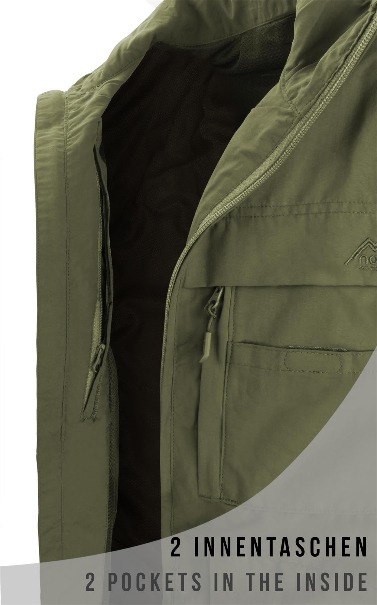 normani Herren Outdoor Weste mit atmungsaktivem Sonnenschutzmaterial 50+ (XS-5XL)
