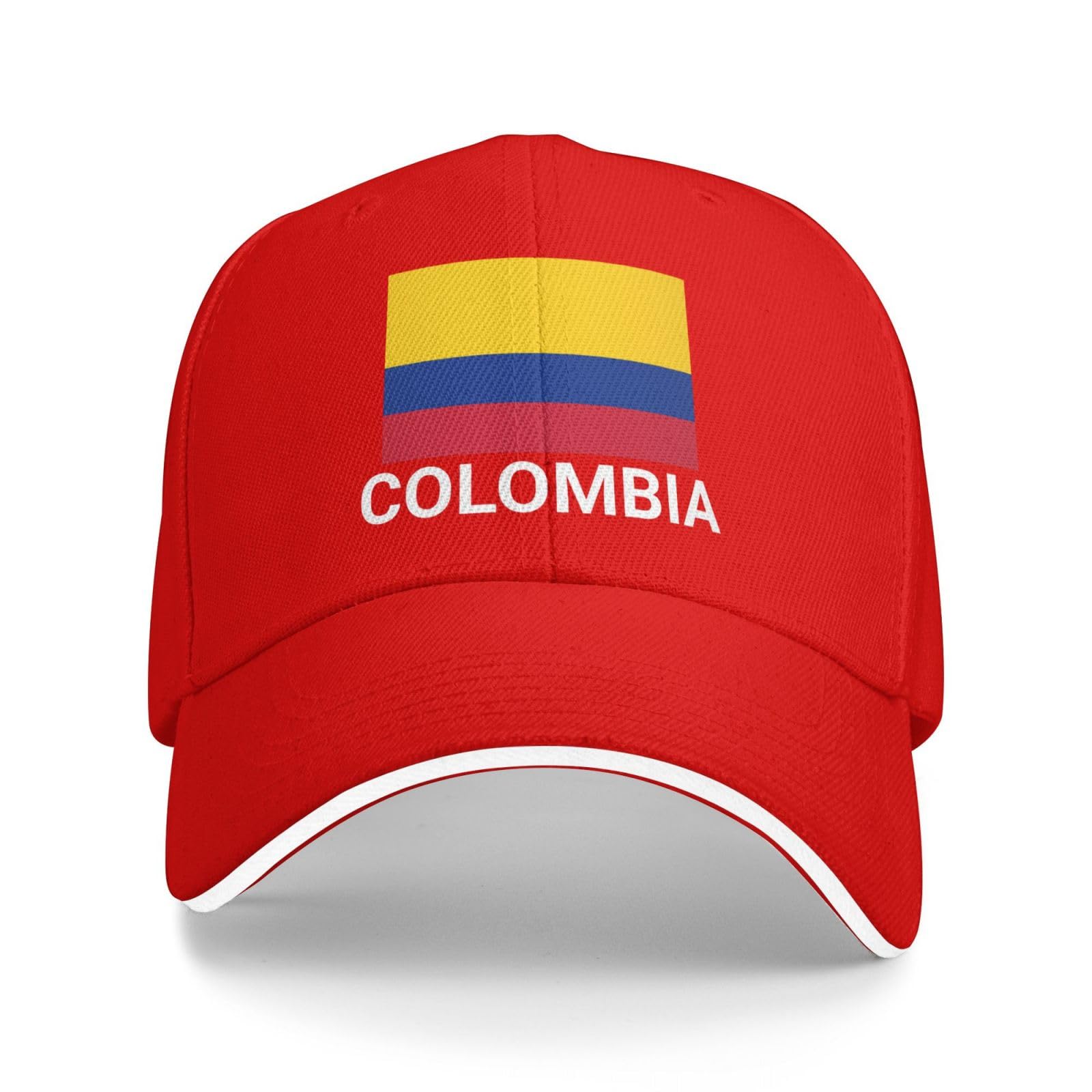 Support Colombia Flag Hat Colombian Caps for Men Women I Stand with Colombia Baseball Cap Trucker Hats Red