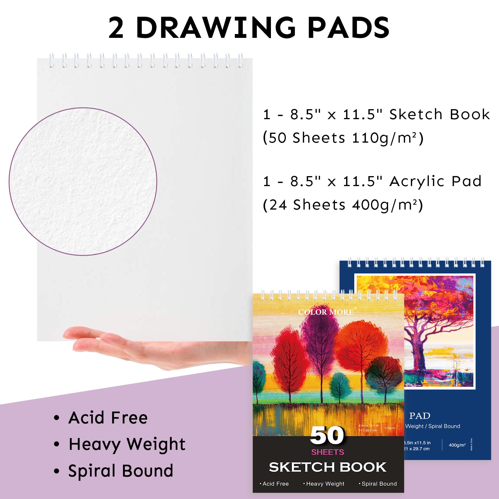 85 Piece Deluxe Wooden Art Supplies, Art Kit with Easel and Acrylic Pad, Art Set for Teens, Adults and Artist Beginners, Creative Gift Box with Wooden Case, Sketching Pencils, Artist Brushes