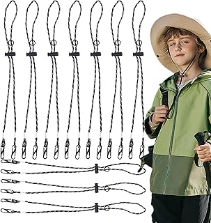帽子用顎紐 - 10個セット 調整可能 帽子用ストラップ,日常使用 スポーツ アウトドア活動 釣り キャンプ ハイキング ゴルフ 海辺用