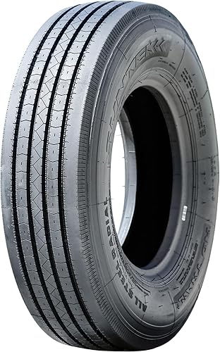 Suntek HD Trail + Llanta radial de remolque prémium ST235/80R16 235/80/16 235/80-16 129/125M Rango de carga G LRG de 14 capas BSW pared lateral negra
